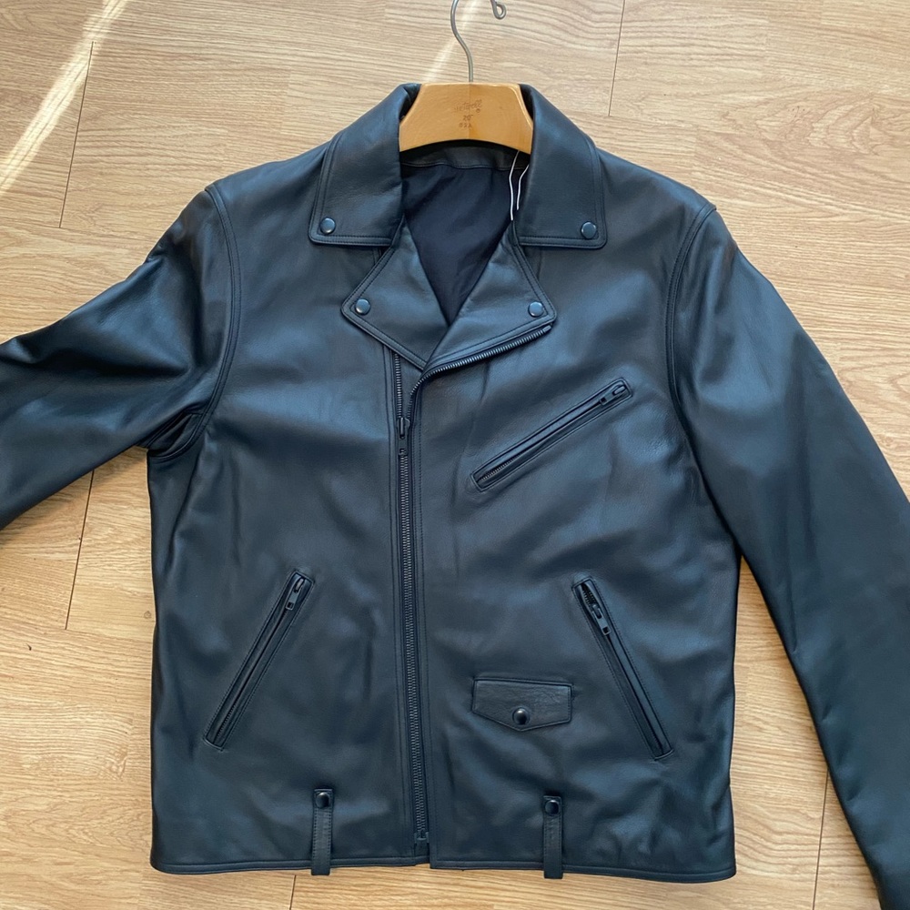 Vince leather motorcycle jacket